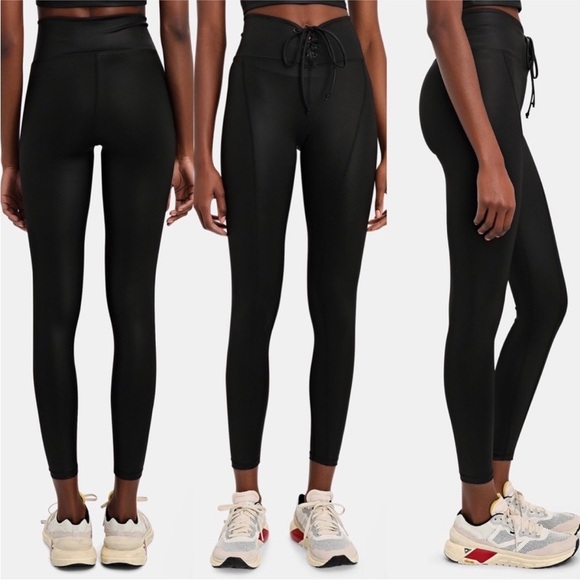 Year of Ours Black Gloss Football Legging Size M - Picture 2 of 10